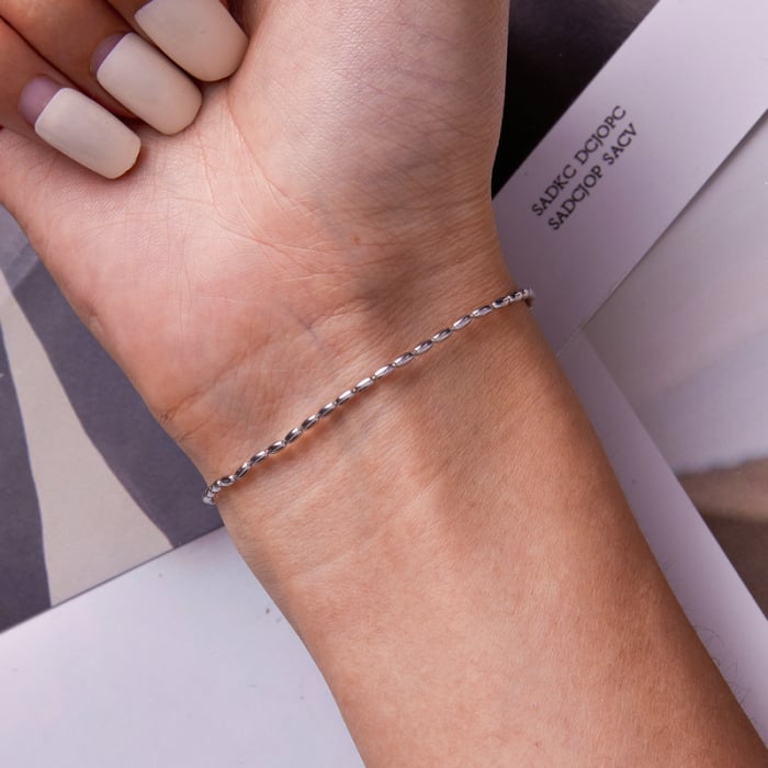 Bratara argint bob de orez [4]