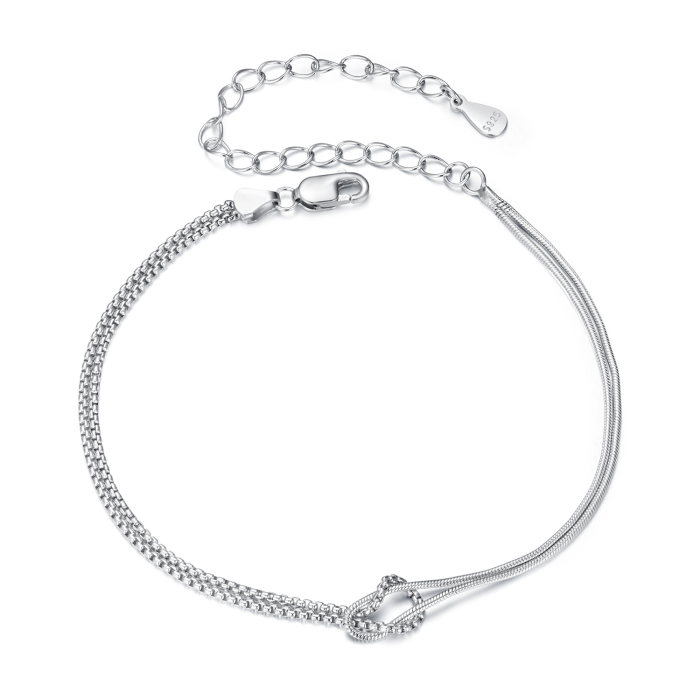 Bratara argint cu 2 lanturi [1]