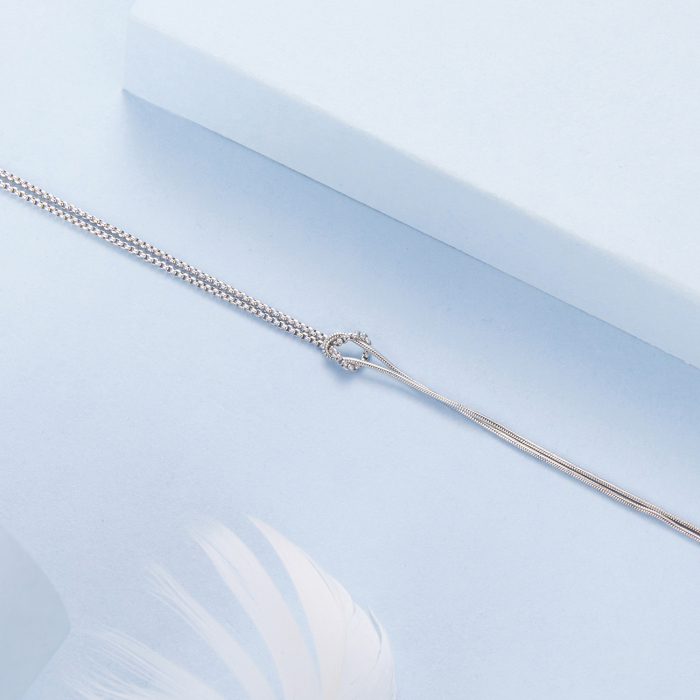 Bratara argint cu 2 lanturi [5]