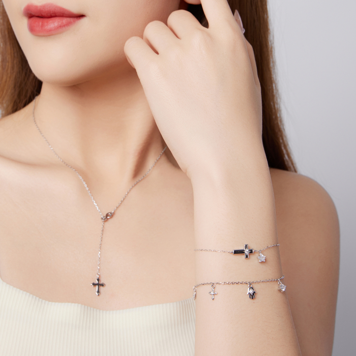 Bratara argint cu Cruce si Steluta [13]