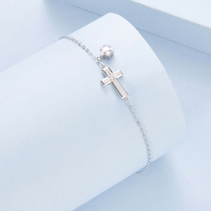 Bratara argint cu Cruce si Steluta [3]