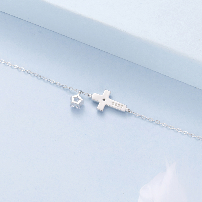 Bratara argint cu Cruce si Steluta [7]