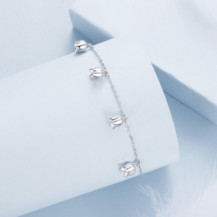 Bratara argint cu flori de margaritar [3]