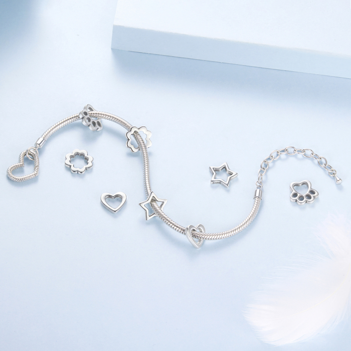 Bratara argint cu inima [10]