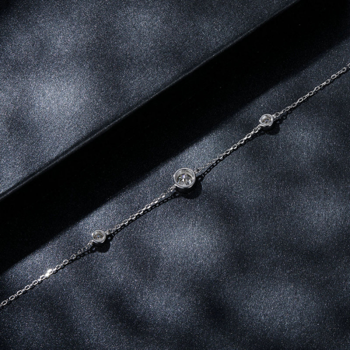 Bratara argint cu Moissanit [7]