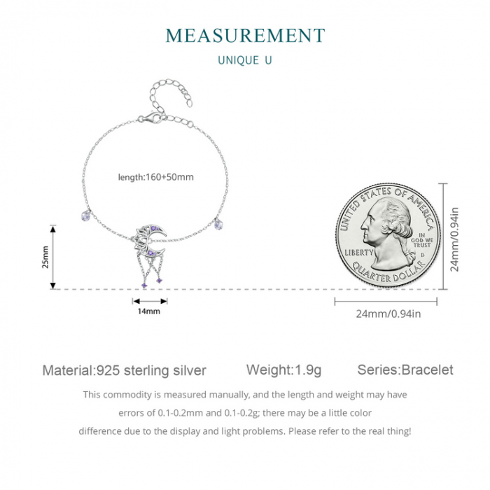 Bratara argint dreamcatcher cu semiluna si lotus [11]