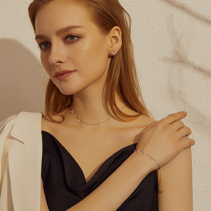 Bratara argint Elf cu zirconii albe [5]