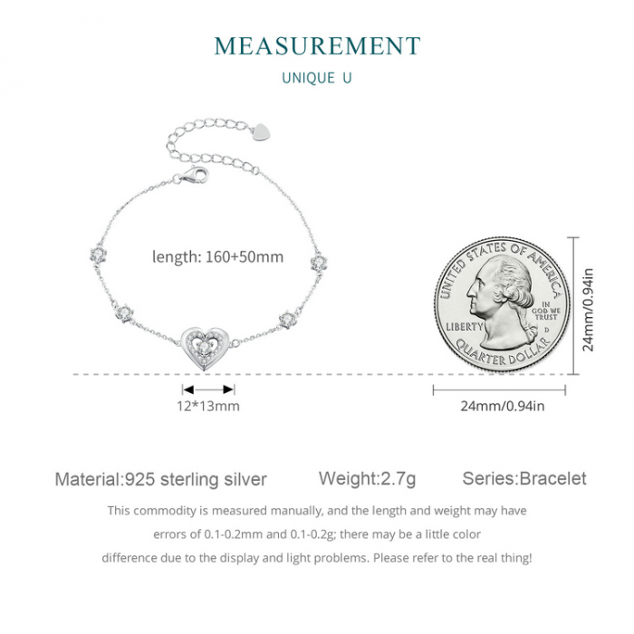 Bratara argint inima stralucitoare [14]