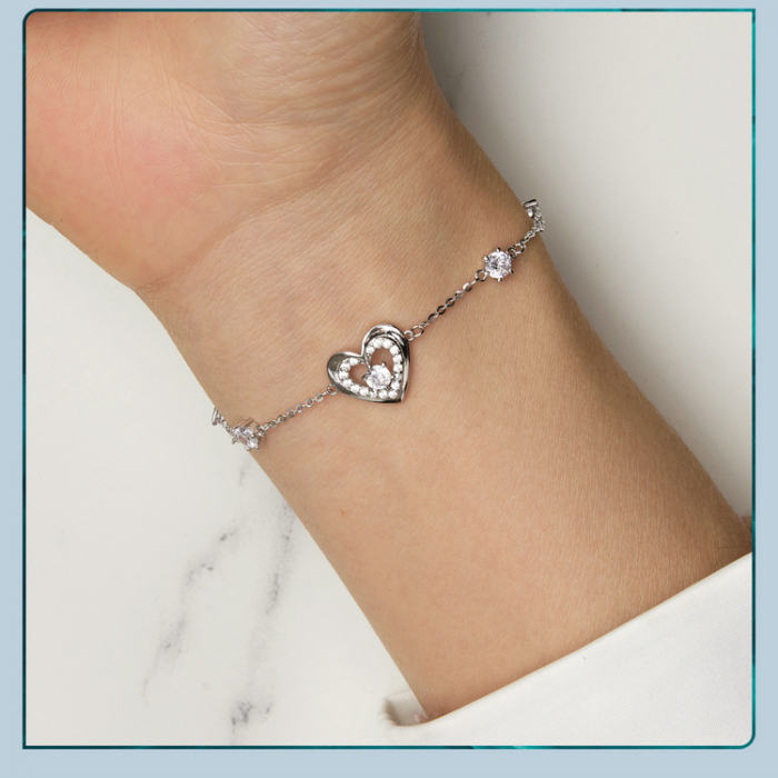 Bratara argint inima stralucitoare [15]