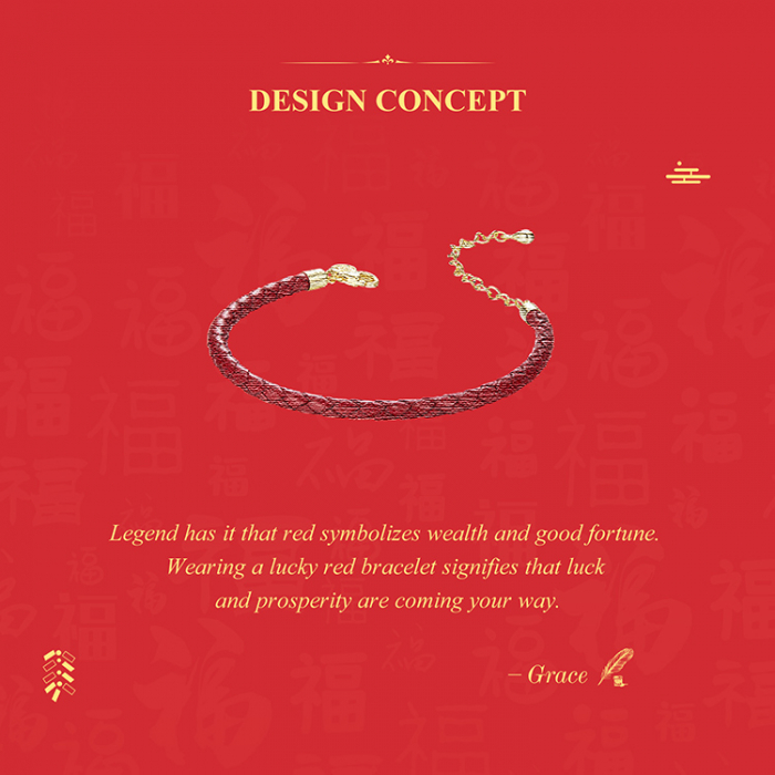 Bratara argint norocoasa cu sfoara rosie [11]