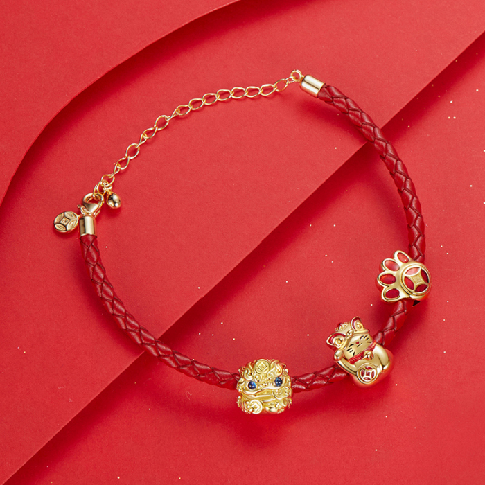 Bratara argint norocoasa cu sfoara rosie [16]