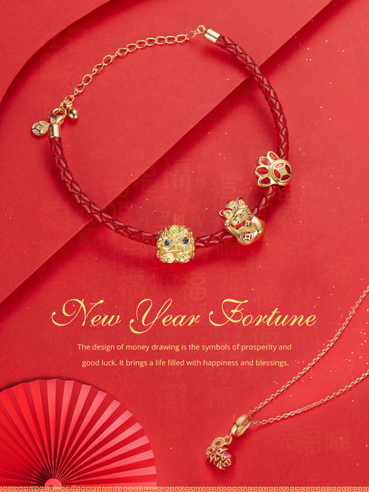 Bratara argint norocoasa cu sfoara rosie [17]