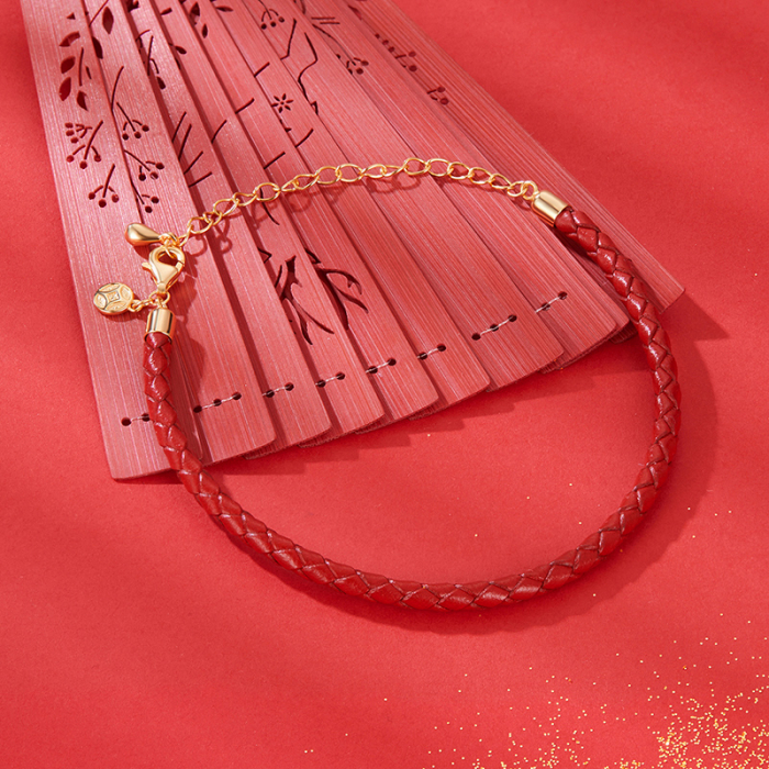 Bratara argint norocoasa cu sfoara rosie [3]