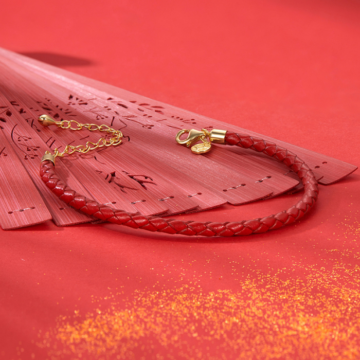 Bratara argint norocoasa cu sfoara rosie [5]