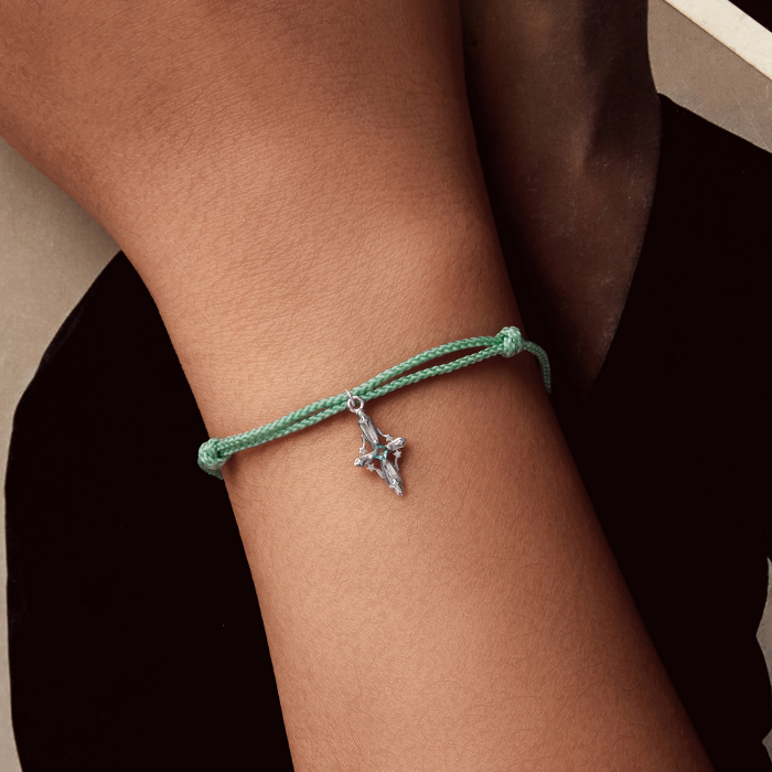 Bratara argint snur cu cruce [6]