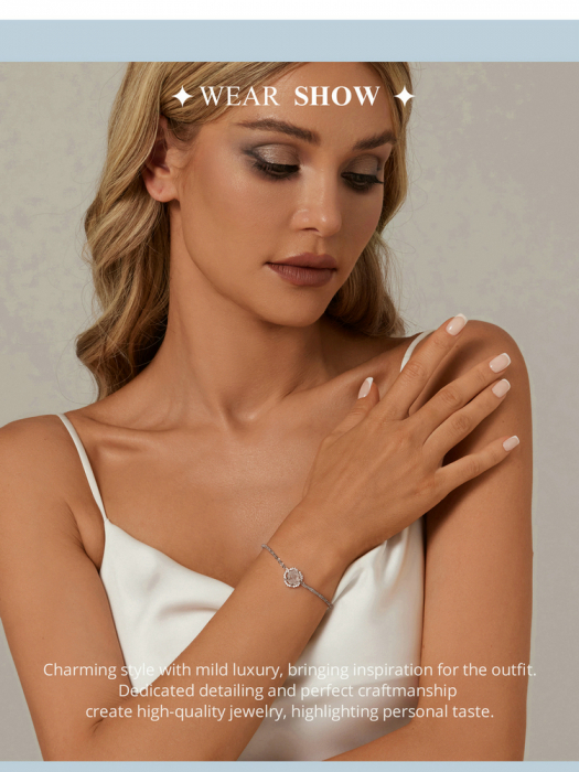 Bratara argint trandafir [17]