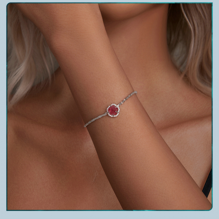 Bratara argint trandafir [18]