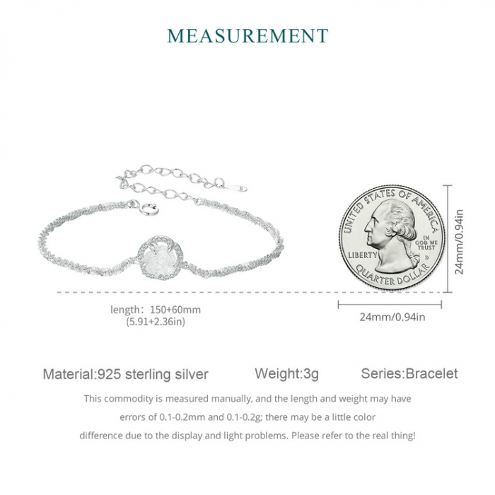 Bratara argint trandafir [16]