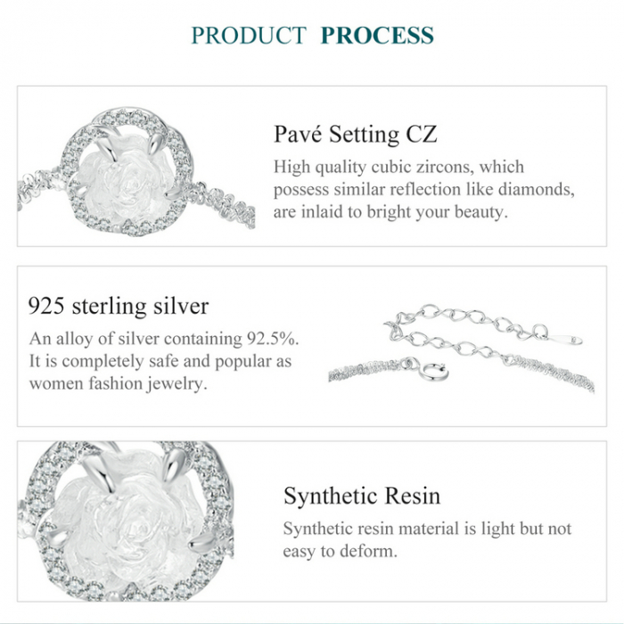 Bratara argint trandafir [14]