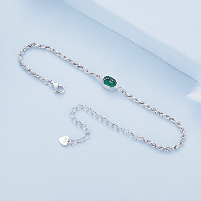 Bratara argint zirconiu verde chopard [6]