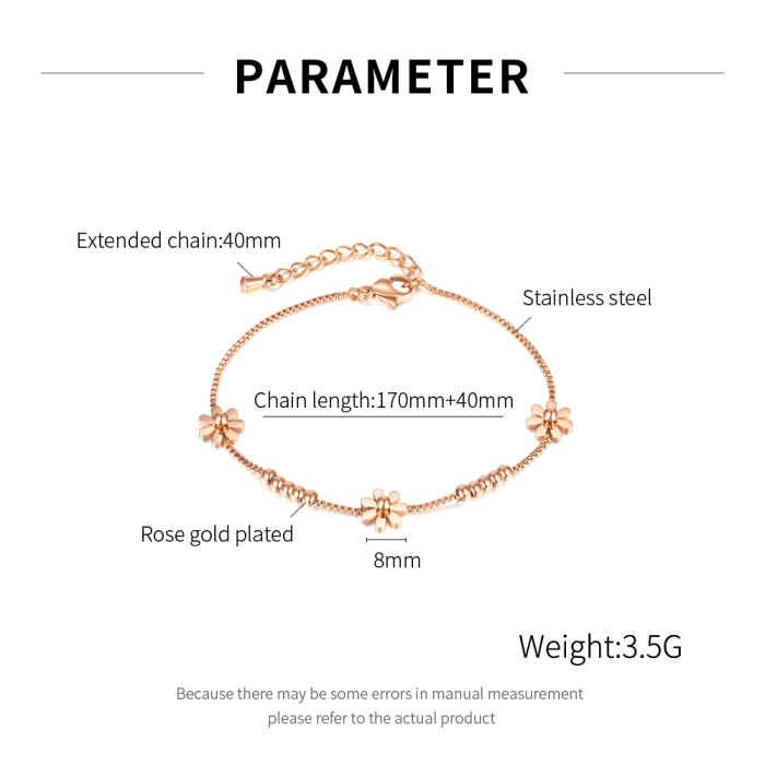 Bratara aurie cu flori delicate – Eleganta si feminitate subtila [3]