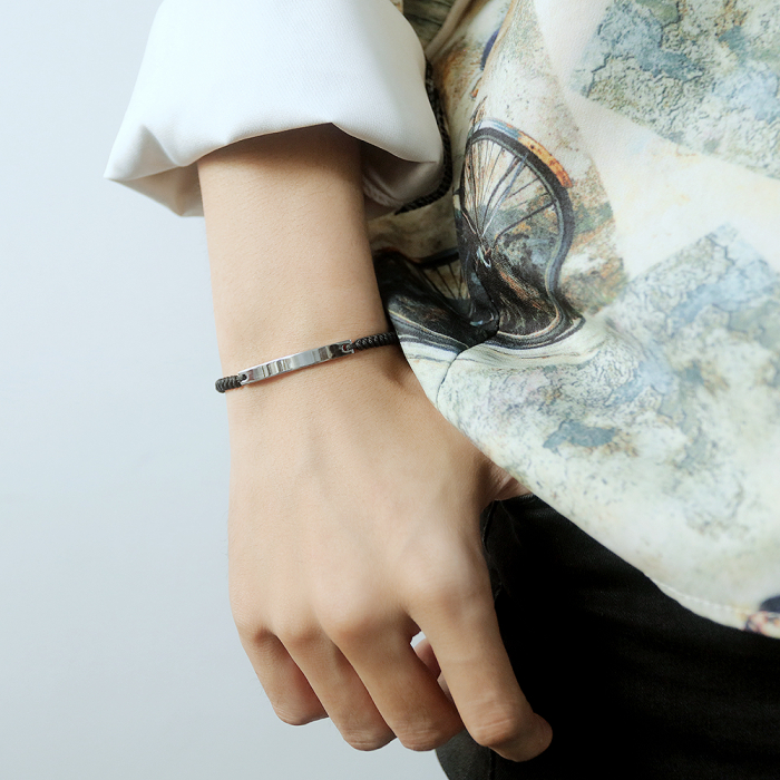 Bratara cu snur si inox [8]