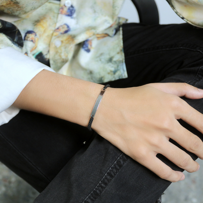 Bratara cu snur si inox [7]