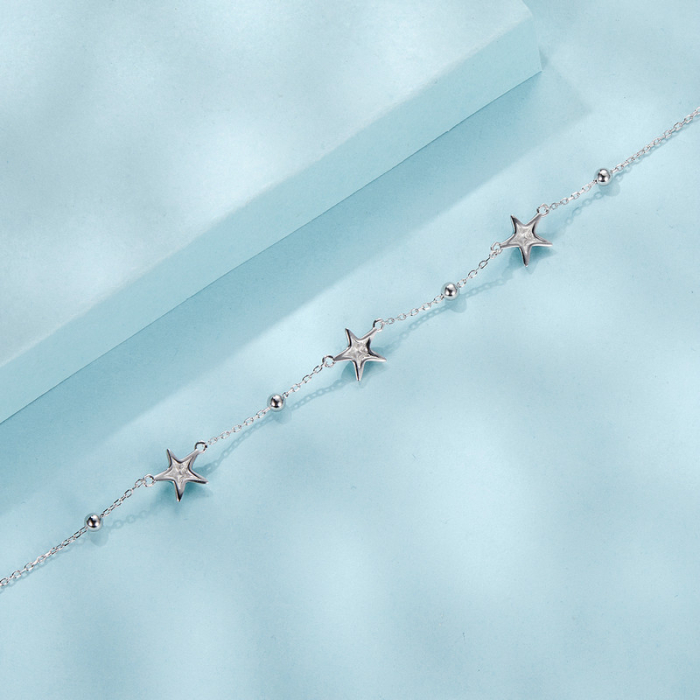 Bratara glezna argint cu stelute de mare [6]