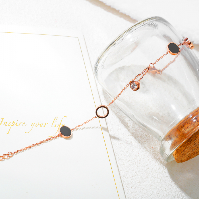 Bratara glezna inox cu cercuri [8]