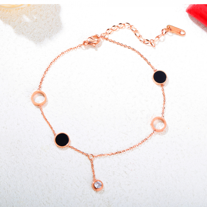 Bratara glezna inox cu cercuri [4]