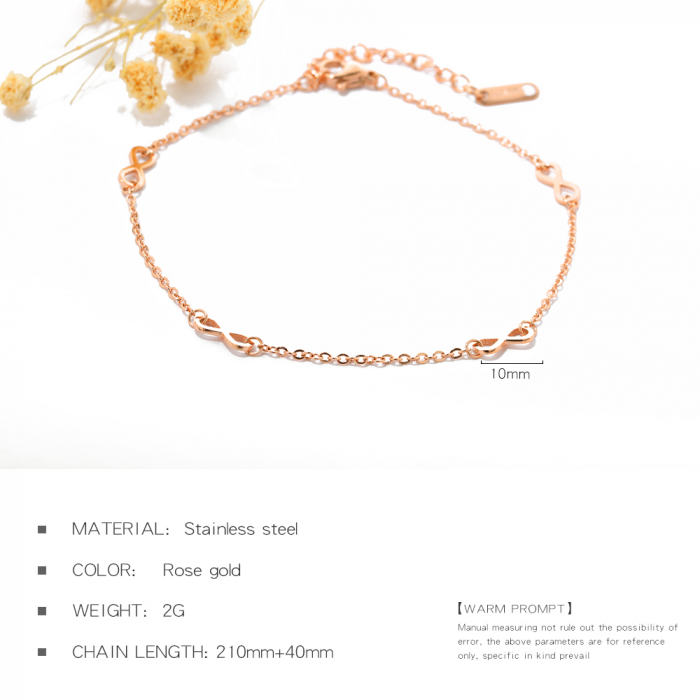 Bratara glezna inox cu infinit [11]