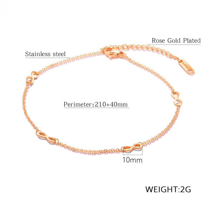 Bratara glezna inox cu infinit [6]