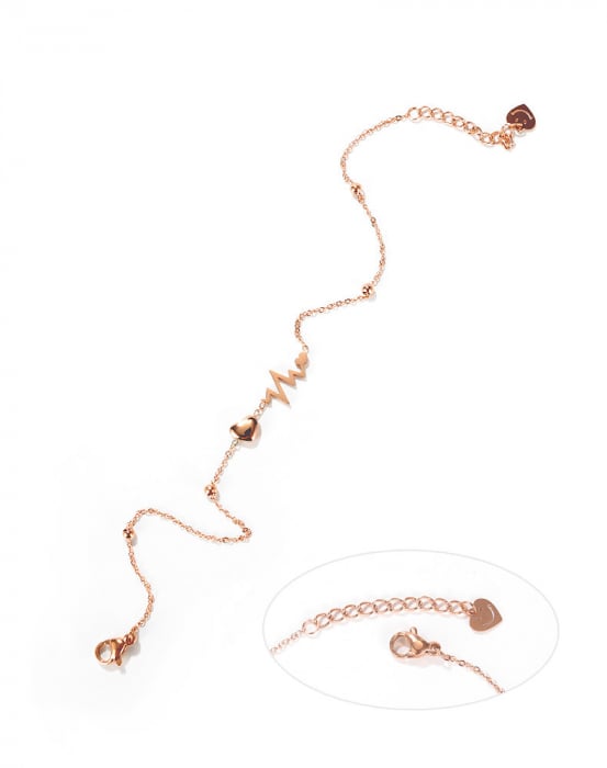 Bratara glezna inox cu inima, puls si smiley [17]