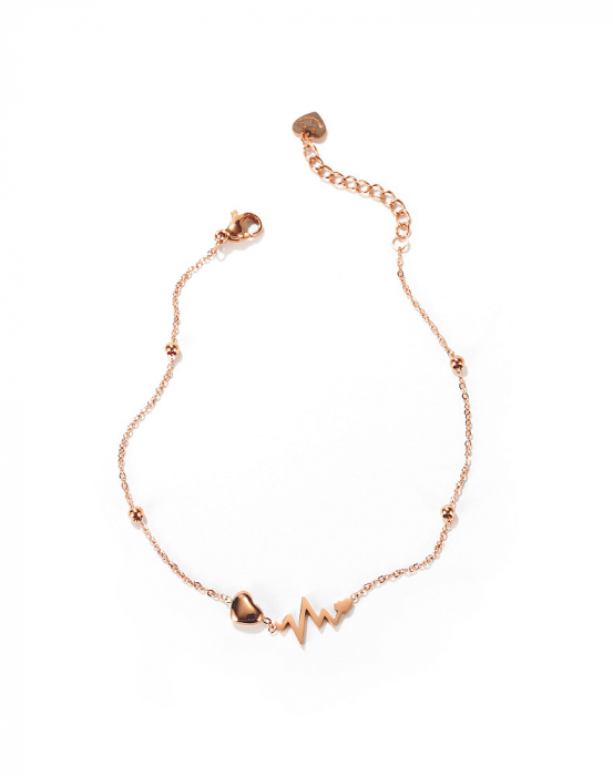 Bratara glezna inox cu inima, puls si smiley [15]