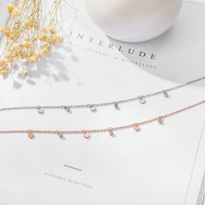 Bratara glezna inox cu inimioare [7]