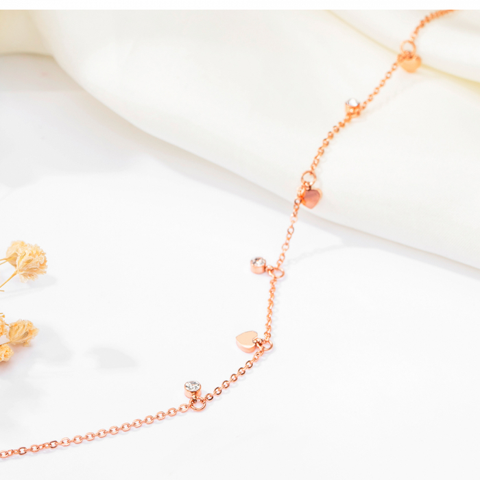 Bratara glezna inox cu inimioare [3]