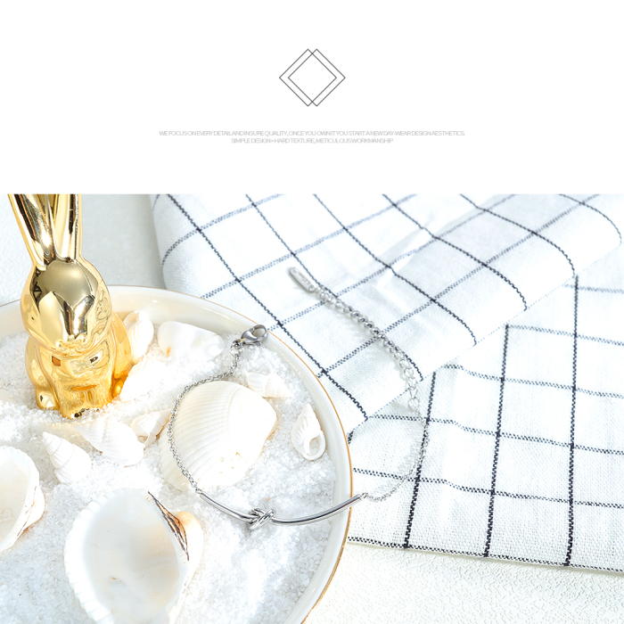 Bratara inox argintie cu nod – Simbol al conexiunii si echilibrului [4]