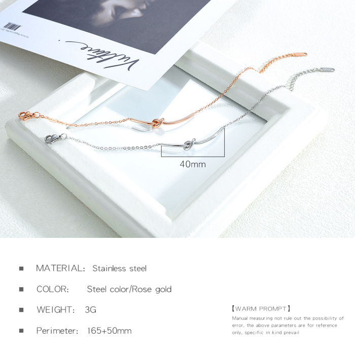 Bratara inox aurie cu nodul iubirii – Simbol al legaturilor durabile [6]