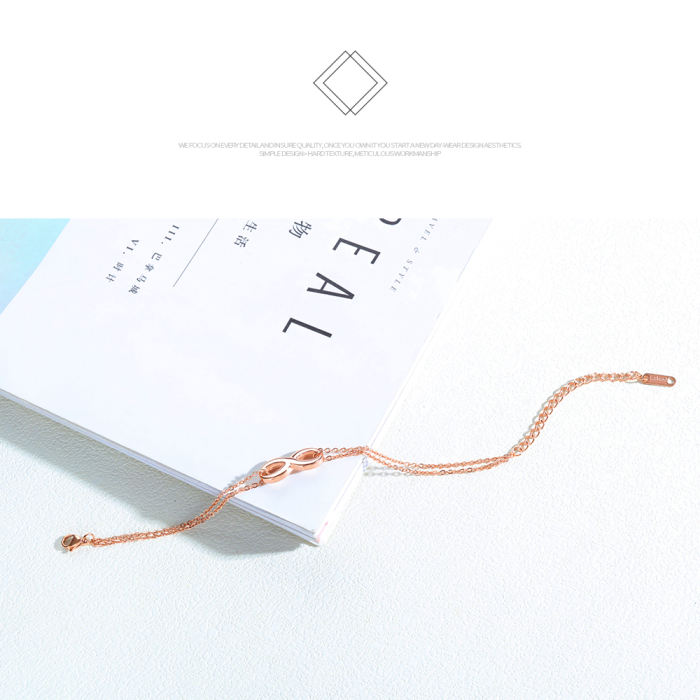 Bratara inox aurie cu simbol infinit – Eleganta si semnificatie eterna [3]