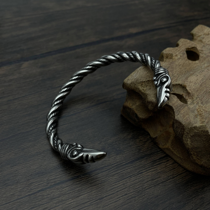 Bratara inox cu capete de soim [5]