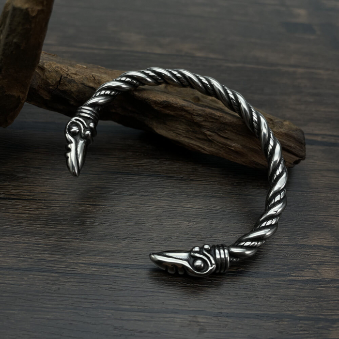 Bratara inox cu capete de soim [4]