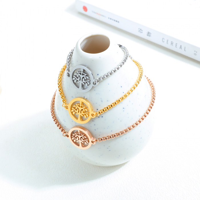 Bratara inox cu copacul vietii [7]