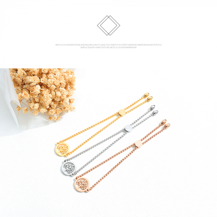 Bratara inox cu copacul vietii Rose Gold [3]
