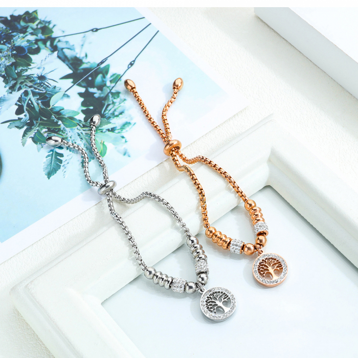 Bratara inox cu copacul vietii [4]