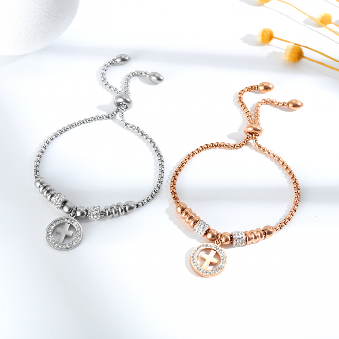 Bratara inox cu cruce [9]