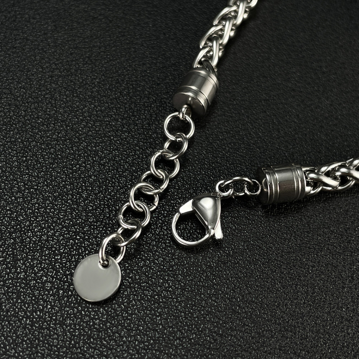 Bratara inox cu Ochi de Tigru si Cap de Lup [14]