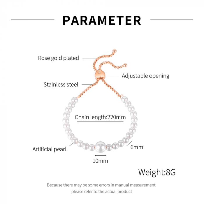 Bratara inox cu perle [4]