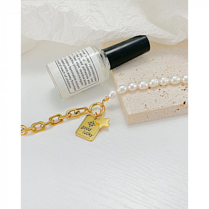 Bratara inox cu perle Lucky [7]