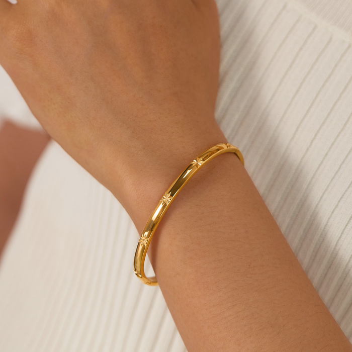 Bratara inox cu stelute incrustate [4]