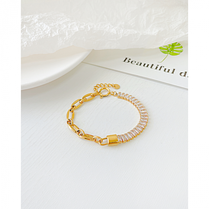 Bratara inox cu zirconii Elegance [3]